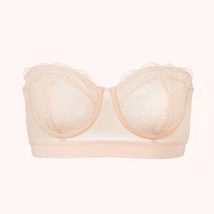 NWT Lively The Lace Strapless: Toasted Almond Bra in 34B